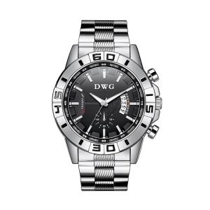 China Chronograph Mens Quartz Watch SS Strap 42mm Case Calendar Wrist Watch factory
