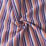 Wear Resistant Double Knit Fabric , Two Sided Glossy Cotton Striped Fabric