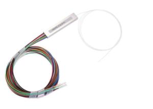 China FTTx Systems Low IL SM PLC Splitter 900um Lose Tube With Connectors factory