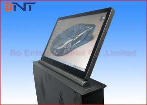 China Adjustable Meeting LCD Motorized Computer Monitor Lift With 18.5 Inch Touch Screen factory