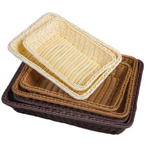 China Small Home Table Fruit Towels Woven Storage Basket 30x20x7CM factory