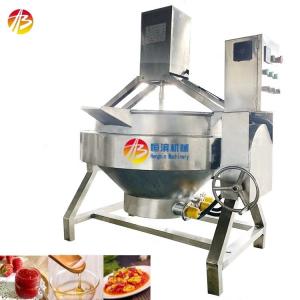 China 200kg per batch Stainless Steel Jacket Cooking Kettle for Commercial Food Cooking factory