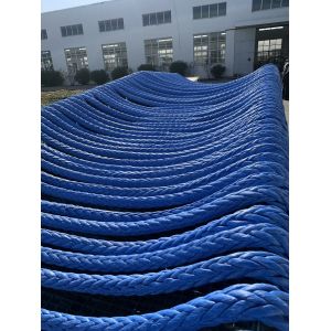 12 Strand UHMWPE Marine Rope Buoyant Low Stretch Mooring Line with 12-Strand