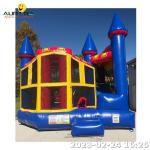 Commercial Bounce House Inflatables Water Slide 13x13ft Bouncy Castles For Kids