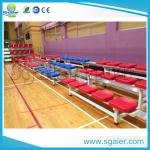 3 / 4 /5 Row Aluminum Stadium Bleachers Grandstand With Fence High Loading