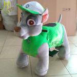 Hansel hot selling plush walking battery operated ride on animals for kids
