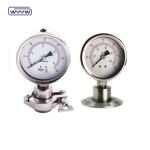 Industrial Diaphragm Pressure Gauge Manometer OEM SS316 Case