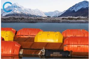 China Customized Yellow PE And PU Dredging Pipe Floats Impact Resistant factory