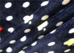 One Side Print Spandex Velvet Fabric Warp Knitting Polyester Super Soft