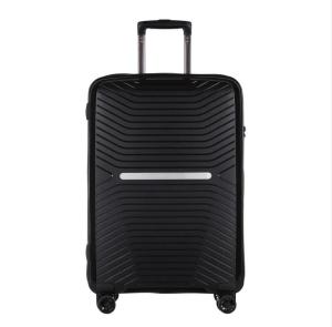 China Lightweight Black PP 3pieces Business Travel Suitcase factory