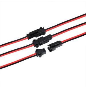 China SM 2Pin LED Connector Cable Male Female AWG22 200mm Wire Length factory