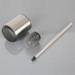 Modern Design Stainless Steel Toilet Brush with Matt Finish and Anti-Fingerprint
