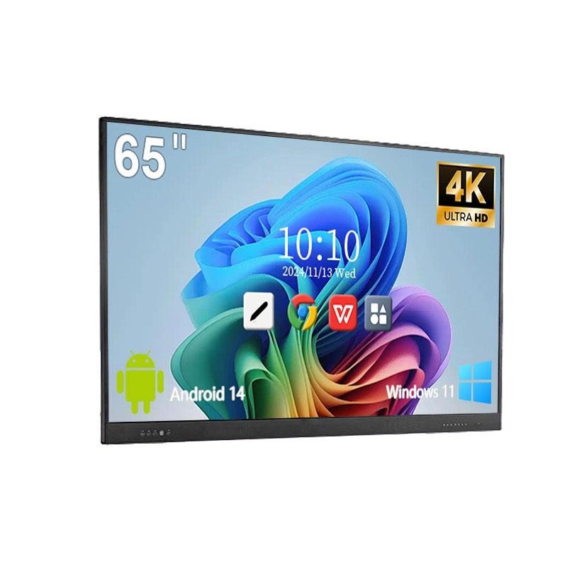 65 Inch IR 4K Interactive Touch Screen Whiteboards For Interactive And