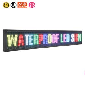 China RGB P10 LED Scrolling Message Board 6500 Nits For Windows factory
