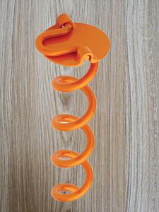 China Yellow Spiral Earth Ground Anchor 10&quot; Long For Tying Down Tarps Tents factory