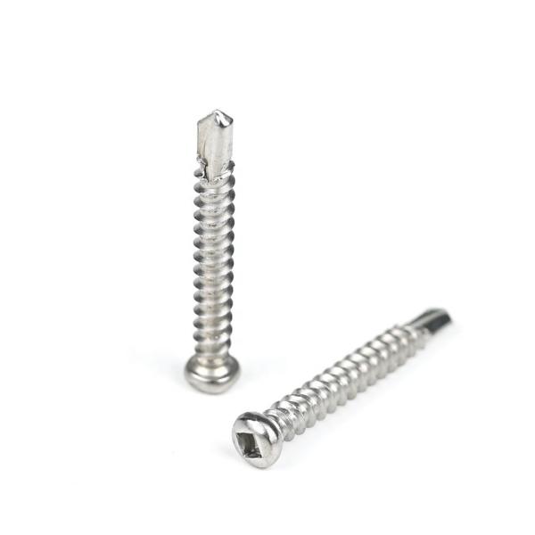 Stainless Steel Square Drive Pan Head Self Drilling Tapping Screws Sus410 L/C