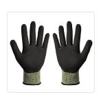 Machine Repairing Green HPPE Knitted 18 Gauge ANSI Level 2 Cut Resistant Gloves
