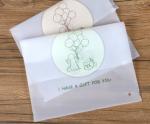 Frosted Plastic EVA Cosmetic Bag , Customized Size Vinyl Makeup Bag