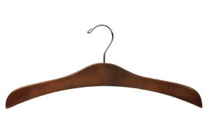 China Betterall WL8043 Antique Color Polished Chrome Hook Closet Garment Hanger Thin Wooden Clothes Hanger factory