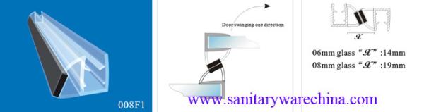 Sealing Strips/waterproof magnetic strips/shower door seals/PVC Magnetic Seal