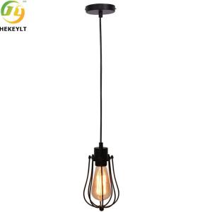 China Bulb Base E26 Round Pendant Light Nordic Retro Industrial Style factory