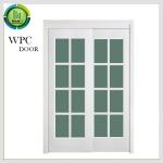 Interior Fire Rated Sliding Door , wpc printed doors 800mm Width