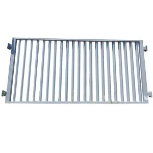 China Black Welded Residential Aluminum Railings Fence Powdercoated Frame 3 Rail factory