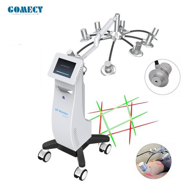 8D Lipolaser Machine Red Light Lipolysis Fat Burning Body Slimming 532nm 635nm