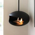 Diameter 600mm Ethanol Fire Pits ISO9001 Ceiling Mounted Fireplace