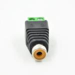 UTP Cat5 Cat6 Cable Audio Video AV Female RCA to Screw Terminal Blocks