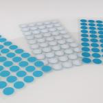 Round Black IP68 Waterproof ePTFE Air Permeable Self-Adhesive Breathable