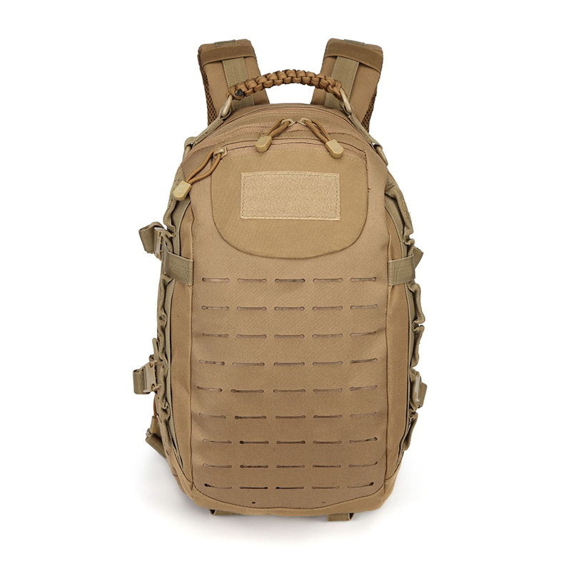25L 900D Oxford Fabric Waterproof Daysack with Laser-Cut Molle Assorted Logo Accepted