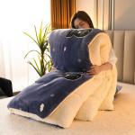 Polyester Filling Winter Quilt Thickened Warm Lamb Fleece Quilt for Soft and