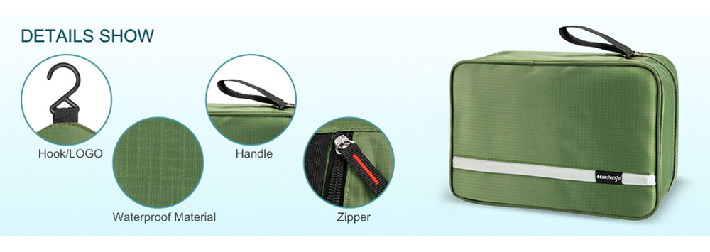 Water Resistant Nylon Cosmetic Makeup Bag For Travel