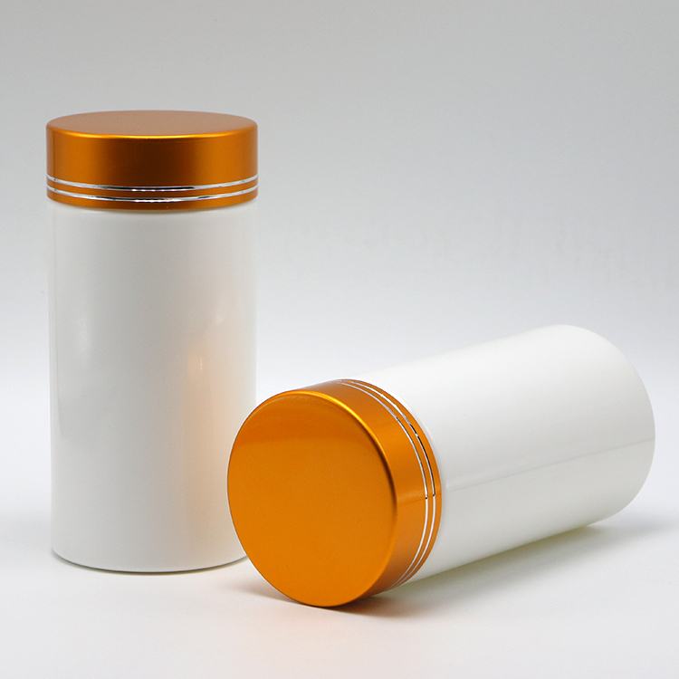 Pharmacy 200mL HDPE Plastic Bottles with Screw Cap and Straight Cylinder Shape