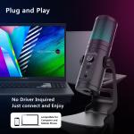 Bidirectional Stereo Cardioid Vocal Microphone 5V USB c condenser microphone