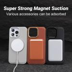 Embossed Logo PU Leather Phone Case Shockproof for IPhone 15 Pro Max