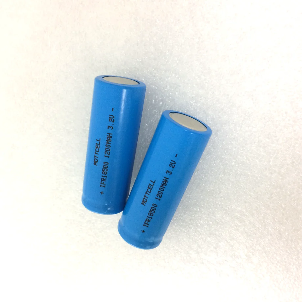 Mottcell Wholesale 18500 3.2v 1200mah Lifepo4 Lithium Solar Battery For Solar Light LED