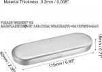 Metal Stationery Box Pencil Case Empty Hinged Tin Box Silver Pen Holders