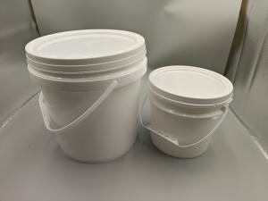 China Series 7 Plastic Round Buckets white,tangerine 15L factory
