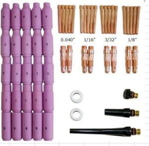 China Welding Gun Parts Tig Consumables Kits 58PK High Durability For WP 17 18 26 Torch factory