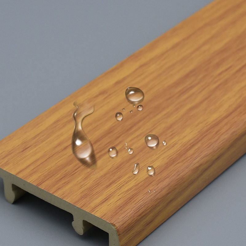 ISO9001 Wood Plastic Composite Panel Skirting WPC Skirting Smooth Surface