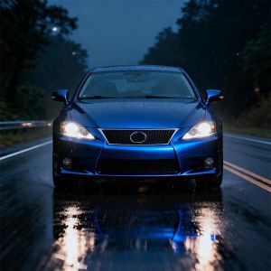 Customized Pearlescent Vinyl Wrap Anti Scratch Deep Blue Vinyl Wrap OEM / ODM