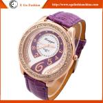 HY01 6 Colors Woman Watches PU Leather Watch Quartz Analog Watches Luxury Dress