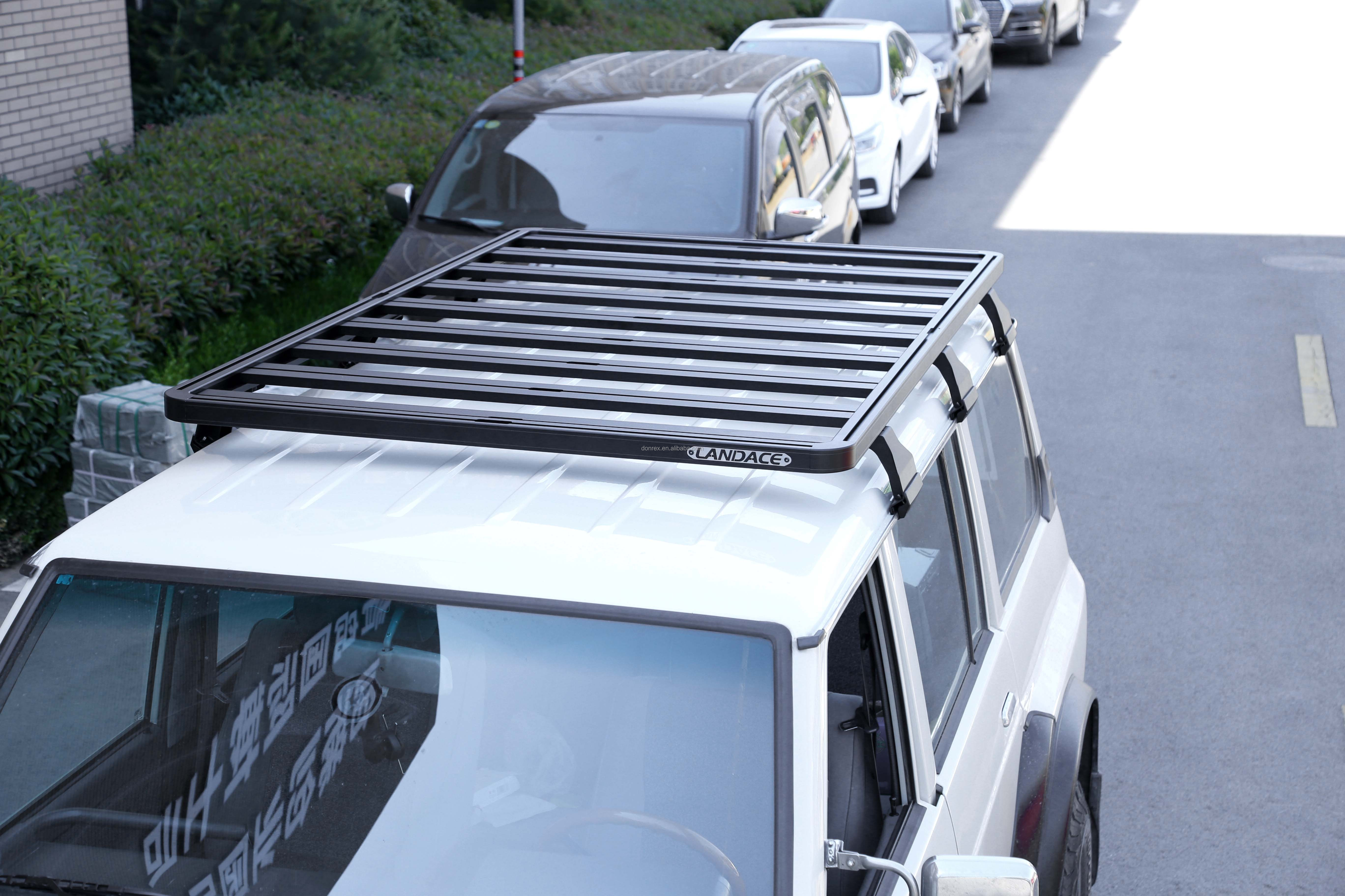Nissan Van Car Roof Rack Black Installation Rain Gutter Clamp On Mounting