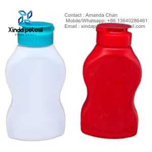 Best Price Plastic Sauce Honey Bottle With Spout Nozzle Flip Top Lid Squeeze