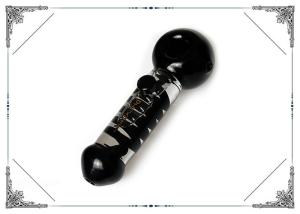 China 5.5 Inches Glass Smoking Pipe Freezable Coil Handpipe With Clycerin Glass factory