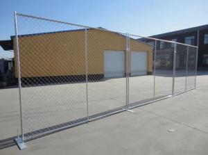 China Galvanized Chain Link Temporary Fencing Panel , Temporary Security Fence USA Standard factory
