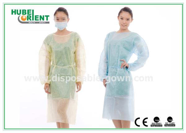 Elastic Cuff Medical Disposable Hospital Gowns CE / ISO13485 / ISO9001