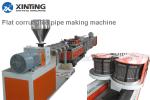 plastic PE PP Flat corrugated pipe extrusion machine extruder